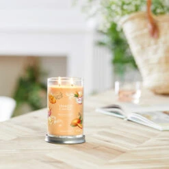 Yankee Candle Mango Ice Cream Signature Large Tumbler Candle -Campusgifts Shop yankee candle 1632321e mango ice cream signature large tumbler candle lifestyle 3