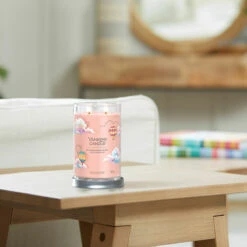 Yankee Candle Watercolour Skies Signature Large Tumbler Candle -Campusgifts Shop yankee candle 1734811e watercolour skies signature large tumbler candle lifestyle 2