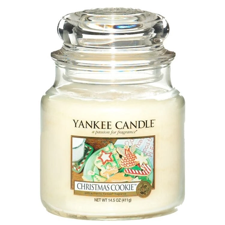 Yankee Candle Christmas Cookie Medium Jar Candle 4 Yankee Candle Christmas Cookie Medium Jar Candle - Image 2