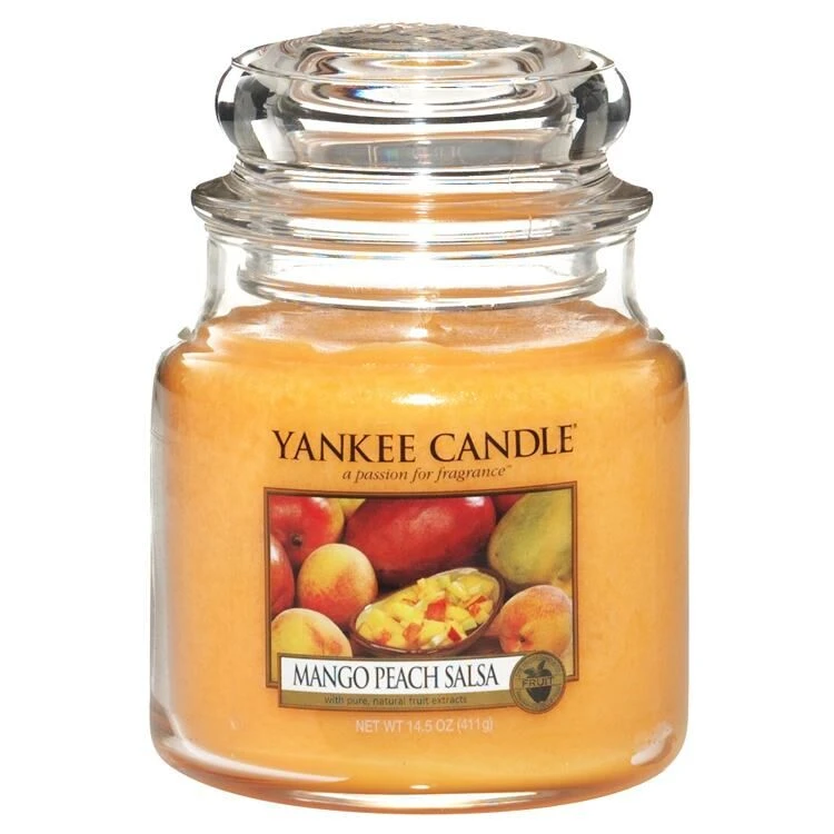 Yankee Candle Mango Peach Salsa Medium Jar Candle 3 Yankee Candle Mango Peach Salsa Medium Jar Candle