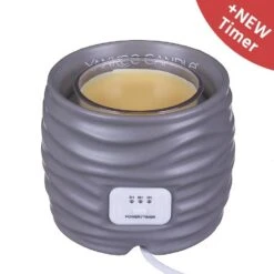Yankee Candle Noah Grey Scenterpiece Easy MeltCup Warmer - With Timer -Campusgifts Shop yankee candle scenterpiece with timer noah grey 1521327 1